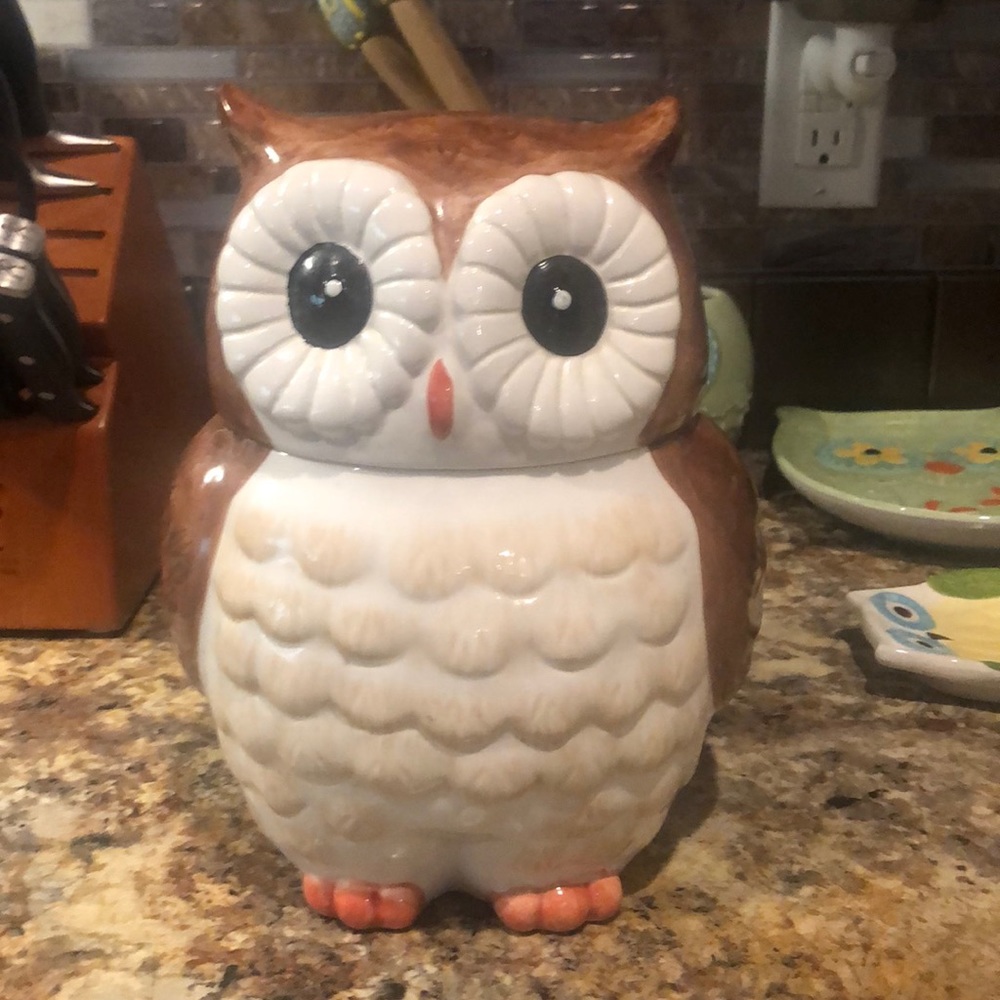 Owl cookie jar